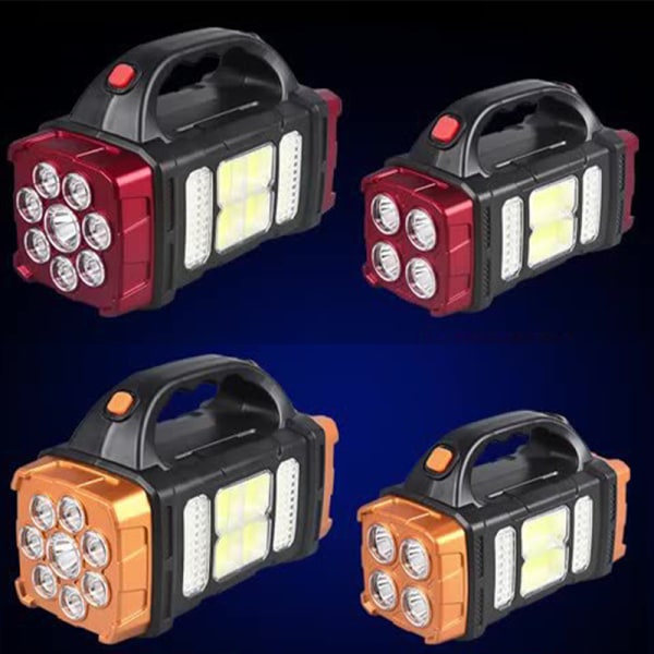 Genopladelig LED-lommelygte Zoombare vandtætte lommelygte orange large