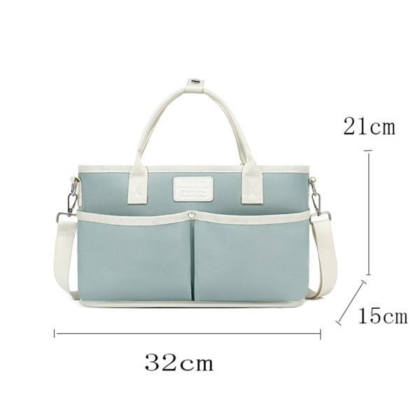 Bärbar vattentät handväska för ammande baby med stor kapacitet gray 32*15*21cm