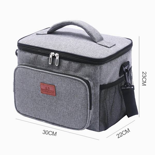 15L/25L isolerad bärbar soft Cooler-kylmatsäck gray small