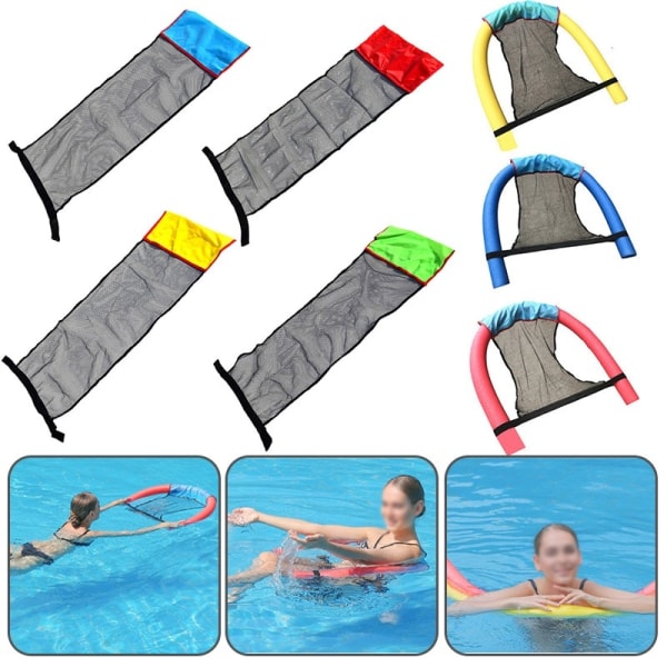 Svømmebassinmåtte Oppustelig Flydende Ring Hængekøje Vand Pool Madras Float Lounger Legetøj Blue