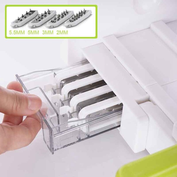 4 blade grøntsagsspiralizer Folding Veggie Spiral Slicer white 24*10.5*17cm
