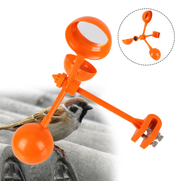 Field Solar Bird Pest Repeller 360 graders roterande reflektor orange Single-sided reflect