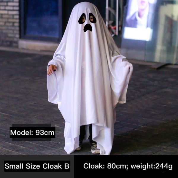 Cute Kids Halloween Horror Cloak Cape Anime No Face Cosplay Kostumer Fuldt sæt S Kids B As photo