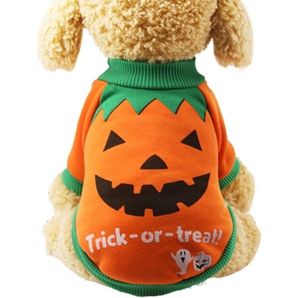 Kæledyrstøj Halloween Carnival Funny Pet Tøj Vinterfrakke orange double extra large