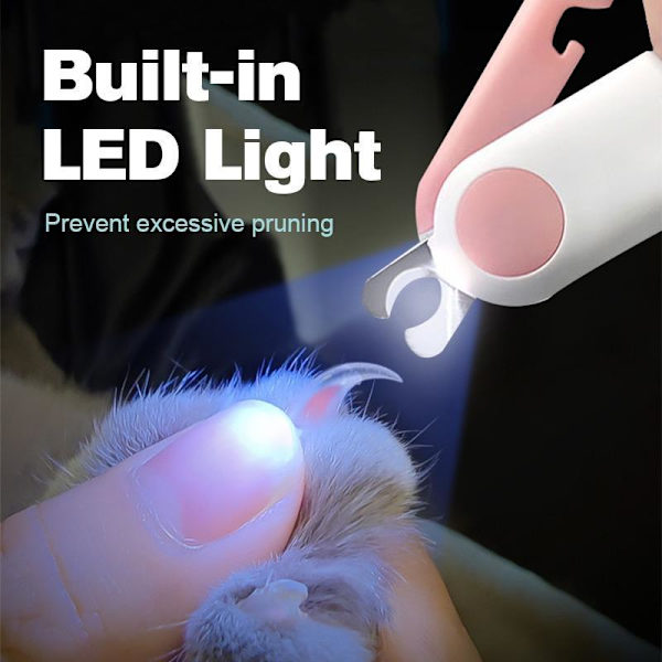 LED Nagelklippare Nagelklippare för husdjur Hundar Cat Grooming green 105*62*15mm