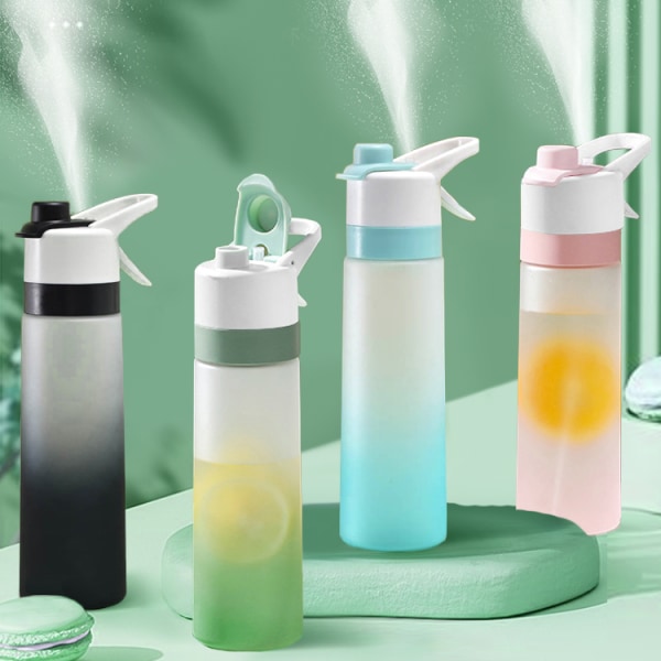 700 ml bærbar 2 i 1 frostet sprayvandflaske udendørs kop green 700ml