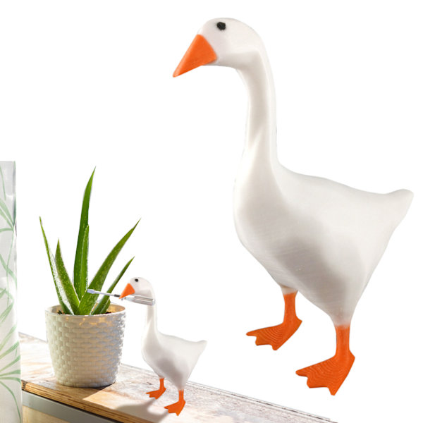 Söt Duck Goose Key Storage Rack Heminredning white goose