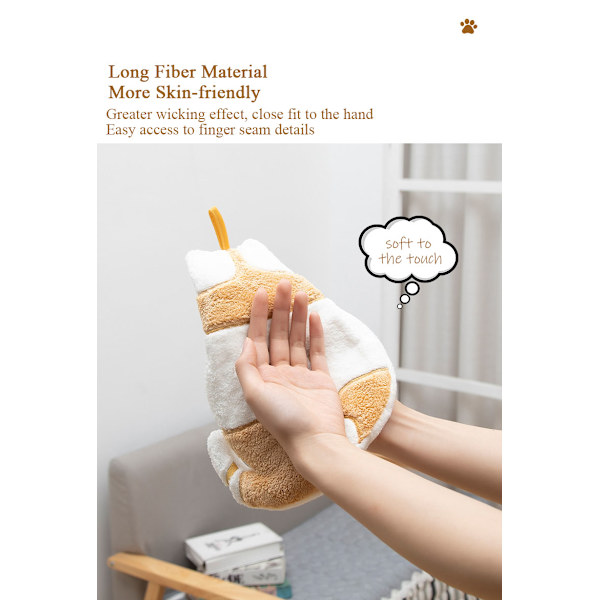 Superabsorberende mikrofiber køkkenhåndklæde til børn khaki duck