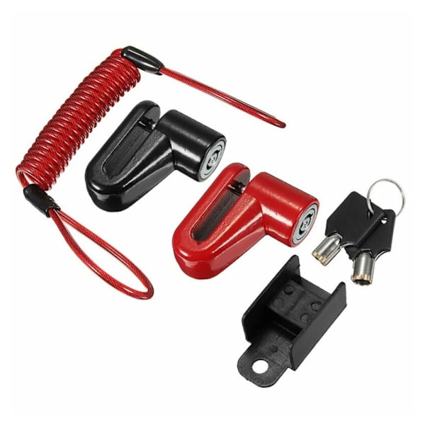 1 set Stöldskyddscykel elektrisk skoter Skivbroms Hjullås för Xiaomi Mijia M365 Black Lock