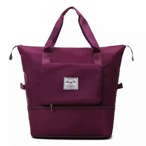 vattentät väska med stor kapacitet resväska dark purple