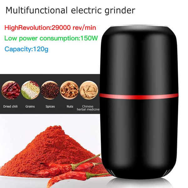 elektrisk multifunktionell kvarn köksredskap black