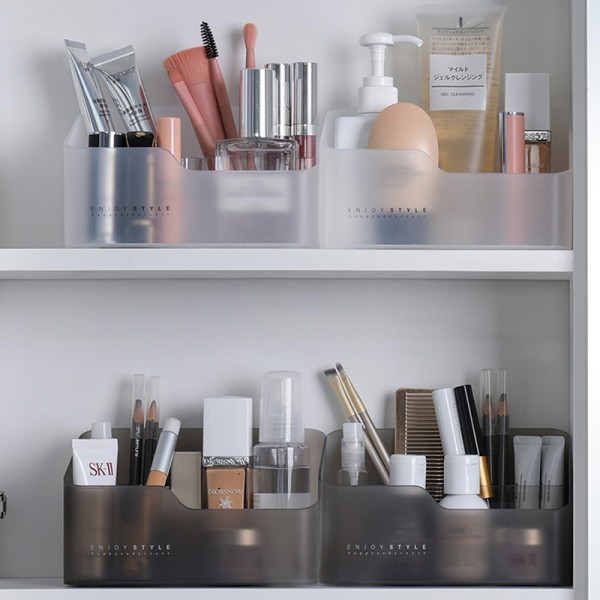 Desktop Make Up Smykker Opbevaringsboks Diverse Container transparent with grid
