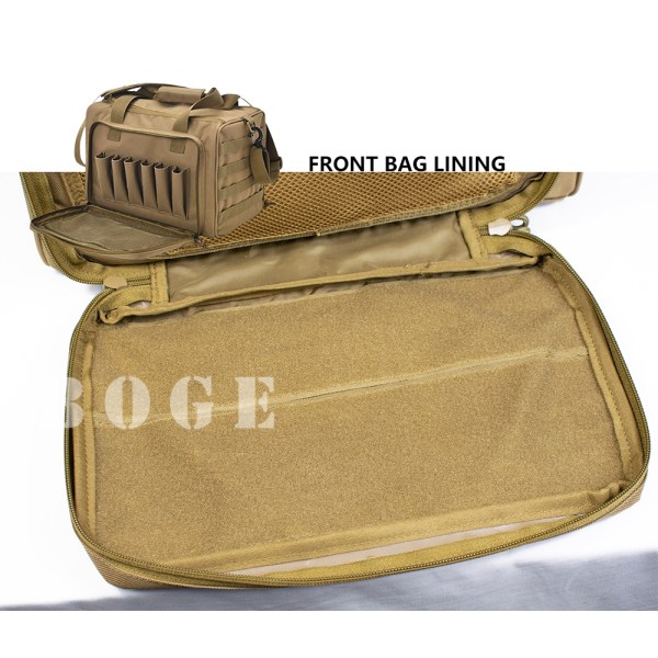 Tactical Range Bag Shooting Pistol Jagt tilbehør khaki 38*30*25cm