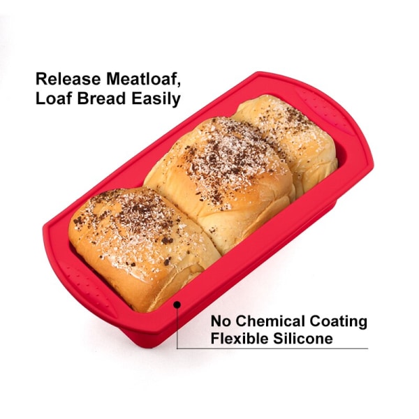 Suorakaiteen muotoinen silikoni leivonta karkkia leivän leivontatyökalu tee-se-itse keittiötarvikkeet kakkuleivonnainen pannu Grey