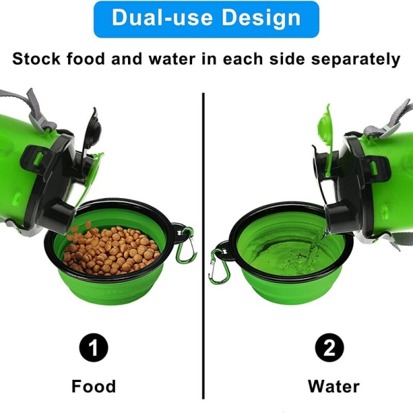 Koiran kulho Kaksi yhdessä kissan vesi- ja viljakuppikulhot Lemmikkieläinten syöttölaite Kissat Kannettava black