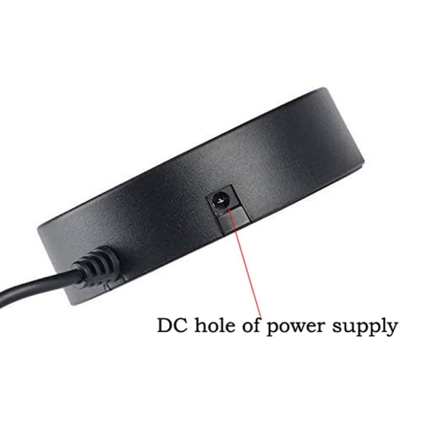 8-portars USB -laddaradapter med hög hastighet med LED black
