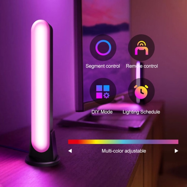 WiFi Bluetooth Yövalot Remote LED Light Ambient Light black WiFi+Bluetooth