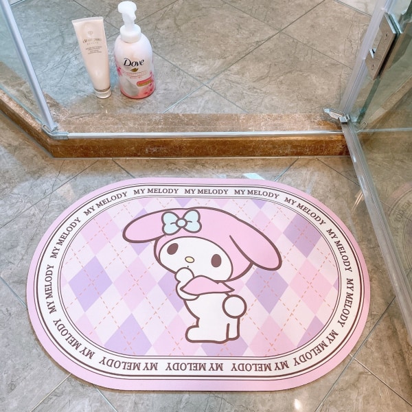 Sanrio matta toalettabsorberande snabbtorkande halkfri golvmatta hello Kitty