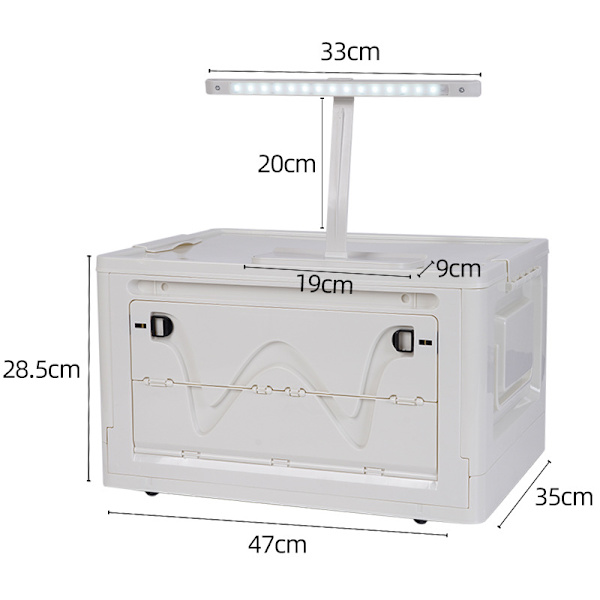 Ulkoreitin kokoontaitettava organizer Beige with lights