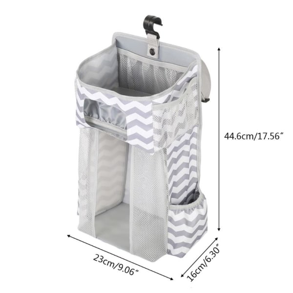 Ble Stacker hængende ble børnehave opbevaringstasker Gray 44.6*23*16cm