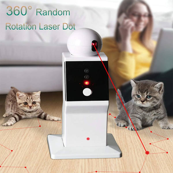 Laserleksak automatisk katt- och hundsportleksak Battery