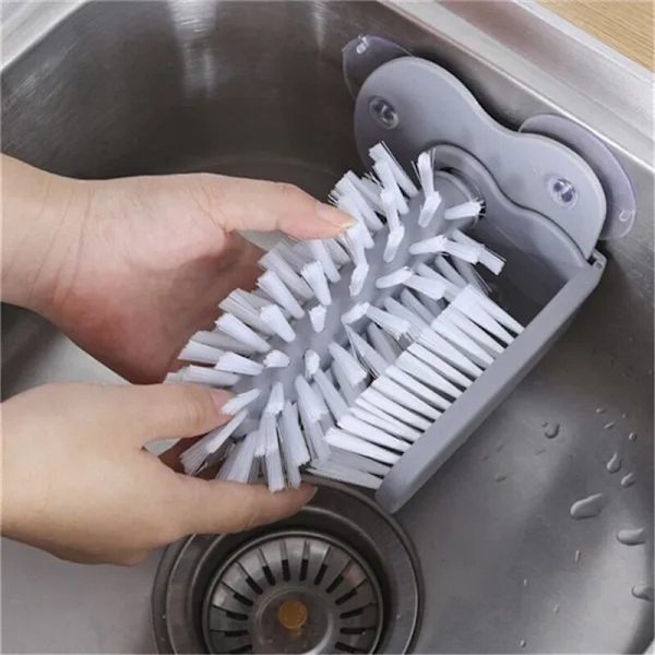 Glasrengöringsflaskor Diskbänk Kök Dryckkopp Skrubberborste gray 17.5*14cm