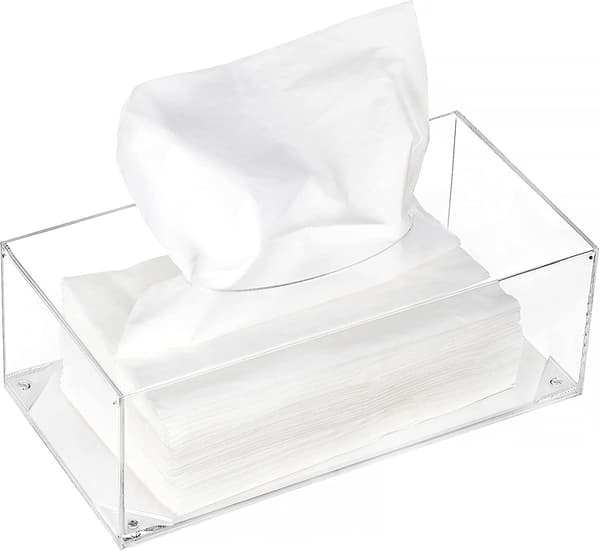 Hållare Tissue Dispenser Box CoverClear Acrylic Rectangle