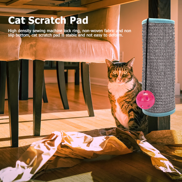 Cat Scratcher Sisal Mat Board Cat Scratch Claw Sharpener circle blacket 24.5*831.5cm
