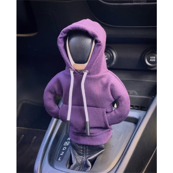 Hoodie Car Gear Shift Cover Mode Gearshift Hoodie Bil Gear Shift Knop Cover pink