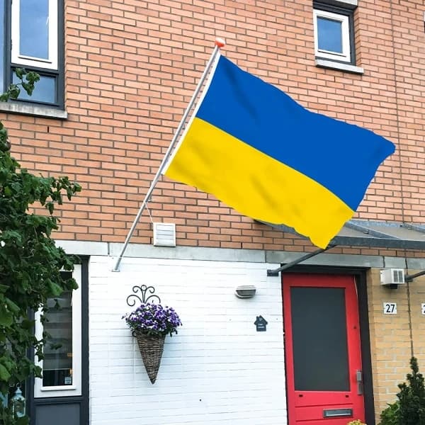 (90 * 150 cm) 3x5 Ft Ukrainan lippu Ukrainan kansallisliput 3PCS