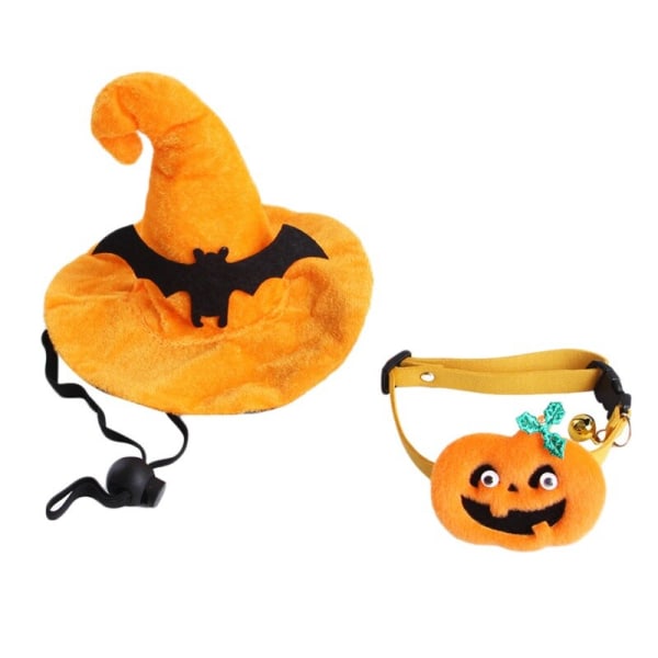 Halloween Pumpa Hatt Katt Hund Party Dress Up orange medium