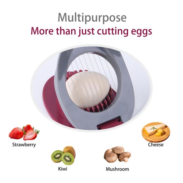 Multifunktion Äggdelare Plast Äggdelare red+gray 11.7*8.2*3.6cm