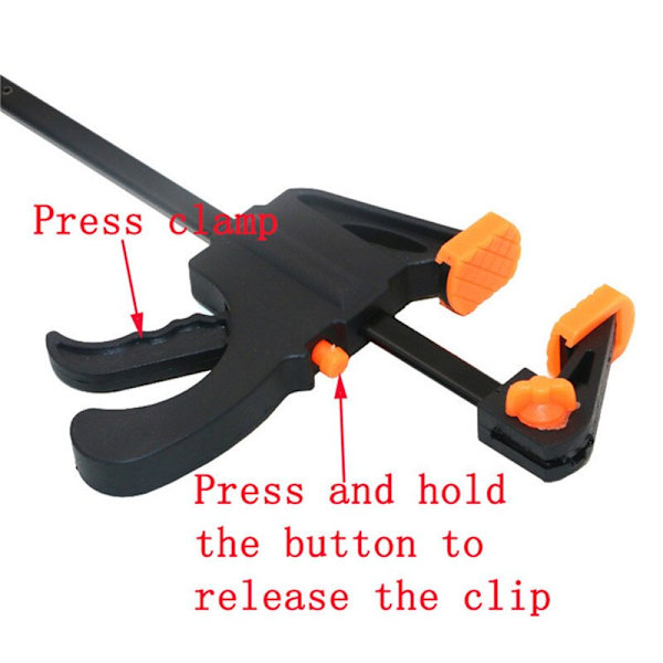 Hurtig skraldeudløsningshastighed Klem træ Arbejdsstang Clamp Clip Kit Spreader Gadget Tool 6inch