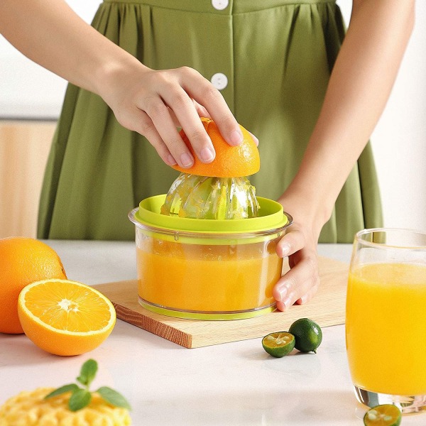 Manuel bærbar citrus juicer køkkenværktøj light green 400ml