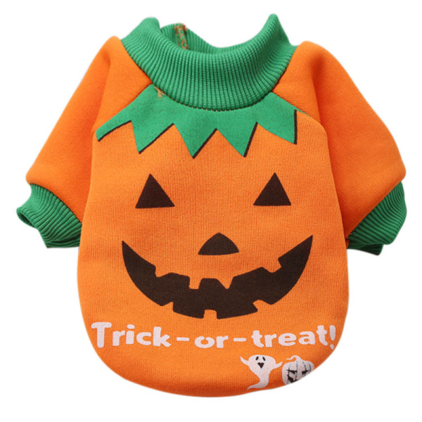 Kæledyrstøj Halloween Carnival Funny Pet Tøj Vinterfrakke orange extra large