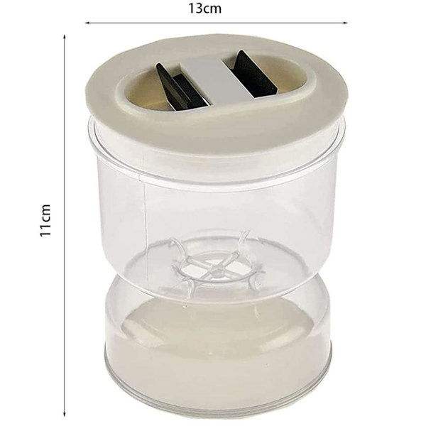 Separation Pickle Jar Pickle Jar Pickle Flip Pickle Container white 11*11*13cm