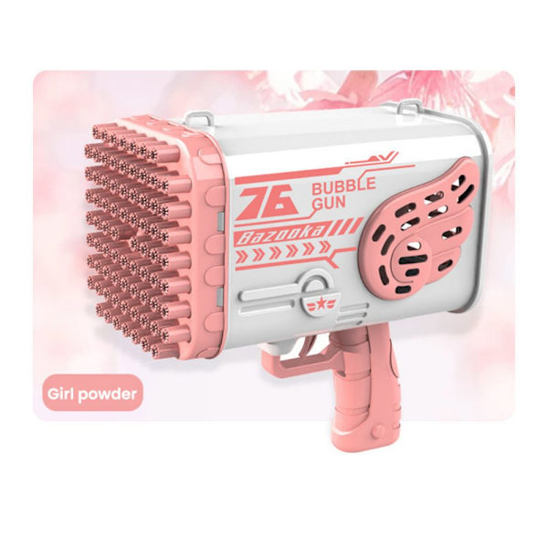 Raketgevär bubbla barnleksaker pink