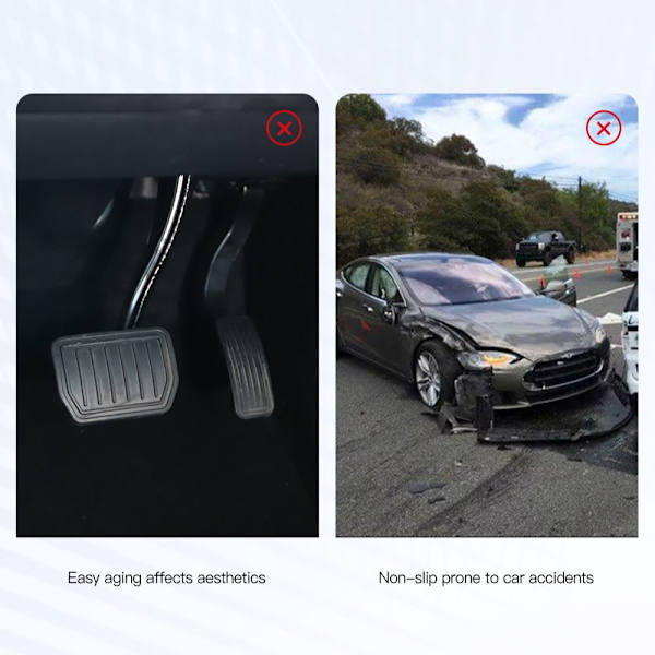 Til Tesla Model 3 Model Y-fodpedal Brændstofbremsepedalstøttepedalpuder Red For 3 Y 2023