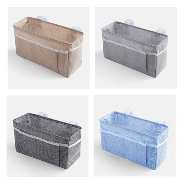 Bærbar multifunktion Canvas Babyseng hængende opbevaringstaske gray 31*11*16cm