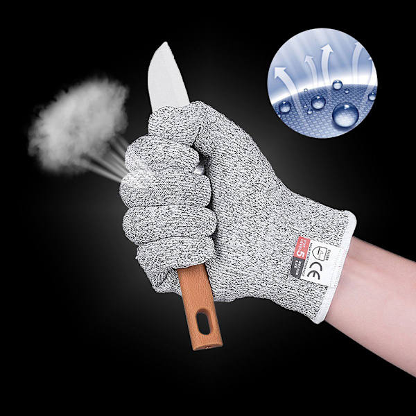 Åndbare beskyttelseshandsker gray midium