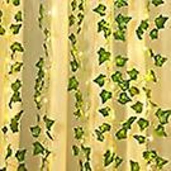 Keinotekoinen muratti, 2 kpl 2m Leaf Fairy Lights, Keinotekoiset kasvit 20 LED-valolla