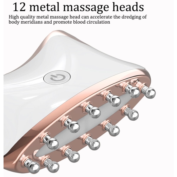 Mikrovirta Guasha LED Lifting Anti-Wrinkle Beauty Hierontalaite rose gold 98*78*32mm