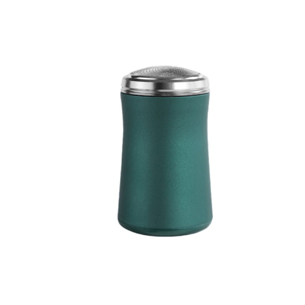 Mini elektrisk barbermaskine Vandtæt USB genopladelig green 7x4.1cm