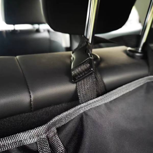 Oxford Cloth Auto Säte Ryggficka Baksäte Förvaringsväska black 90*12*25cm
