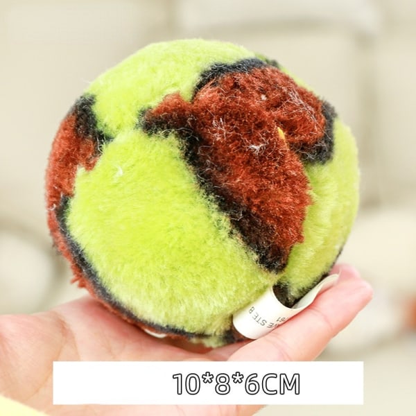 Bittålig ren hundtugga valpträningsleksaker green-brown ball