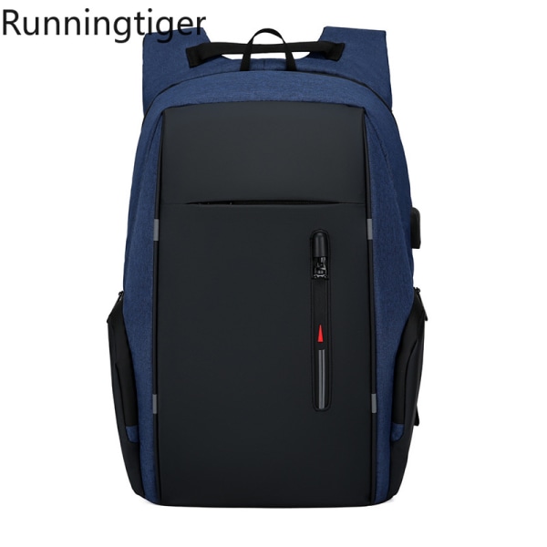 mäns vattentäta ryggsäck med stor kapacitet blue