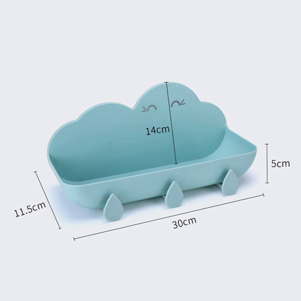 Creative Cloud Shape Væghylde Stativ til stansning white 11.5*30*5cm