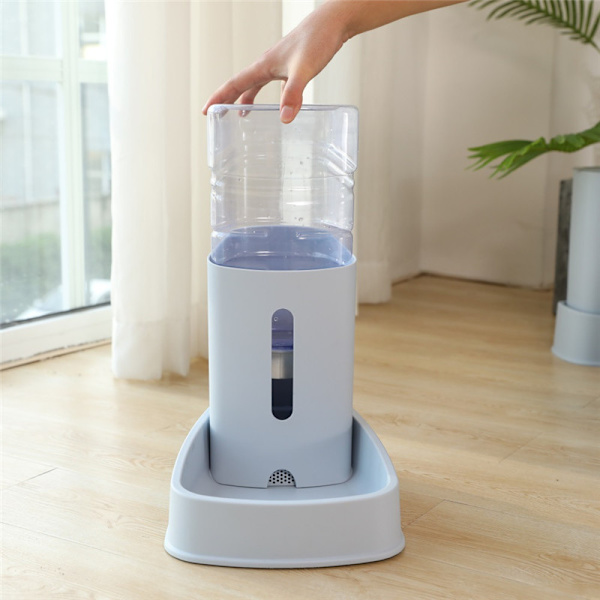 Husdjursvattenmatarskål Kattunge Drickfontänskål blue feeder
