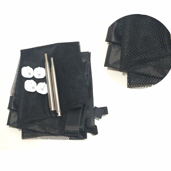 Dog Gate Genialt Mesh Hundstaket för inomhusbruk black small