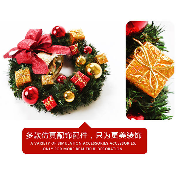 30cm julkrans dekorativ dörr wreath